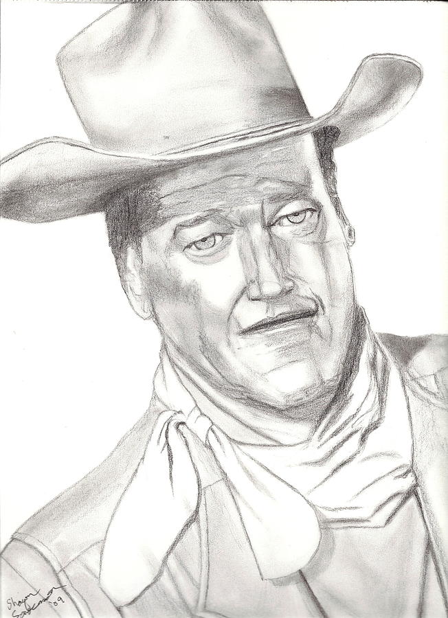 The Duke Drawing by Shawn Sanderson - Fine Art America