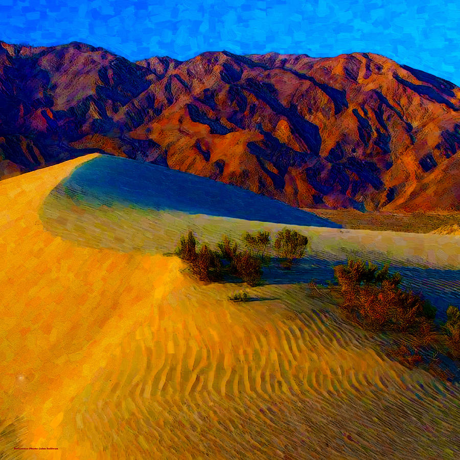 The Dunes at Dusk Digital Art by Chuck Mountain