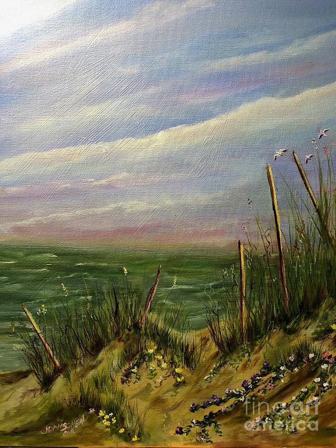 Summer Painting - Ocean Breezes by Cheryl Damschen
