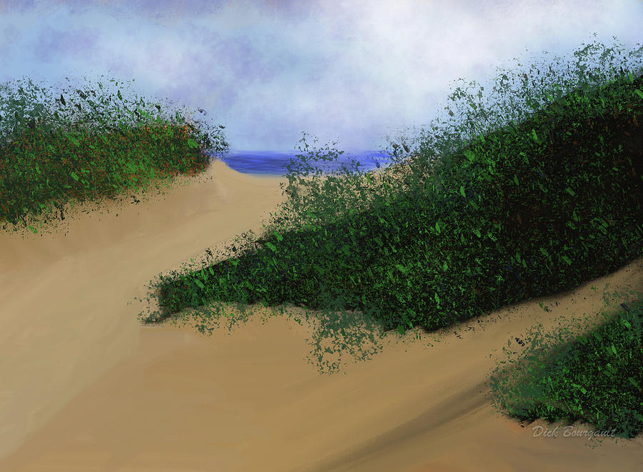 The Dunes Painting by Dick Bourgault
