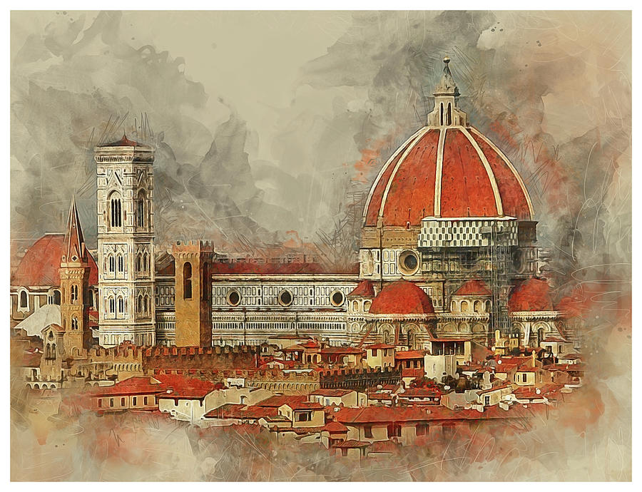 The Duomo Florence Photograph by Brian Tarr