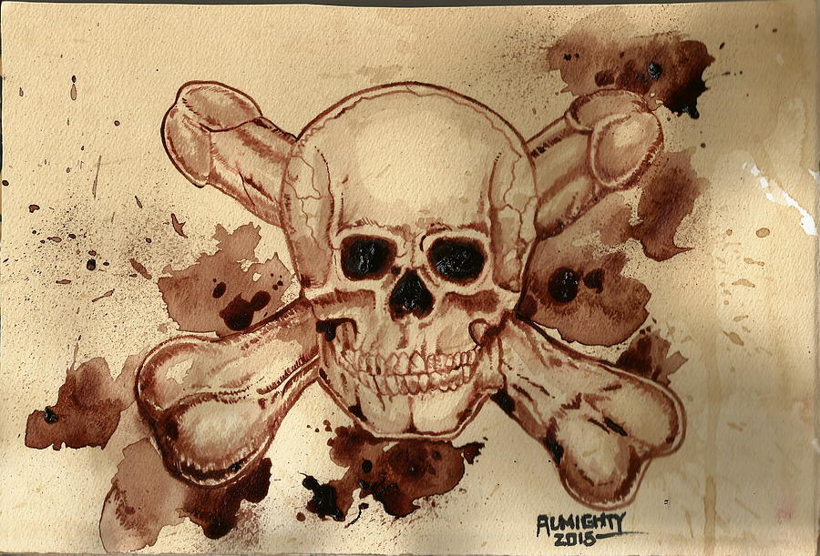 The Dwarves  Skull And Cross Boners Painting by Ryan Almighty