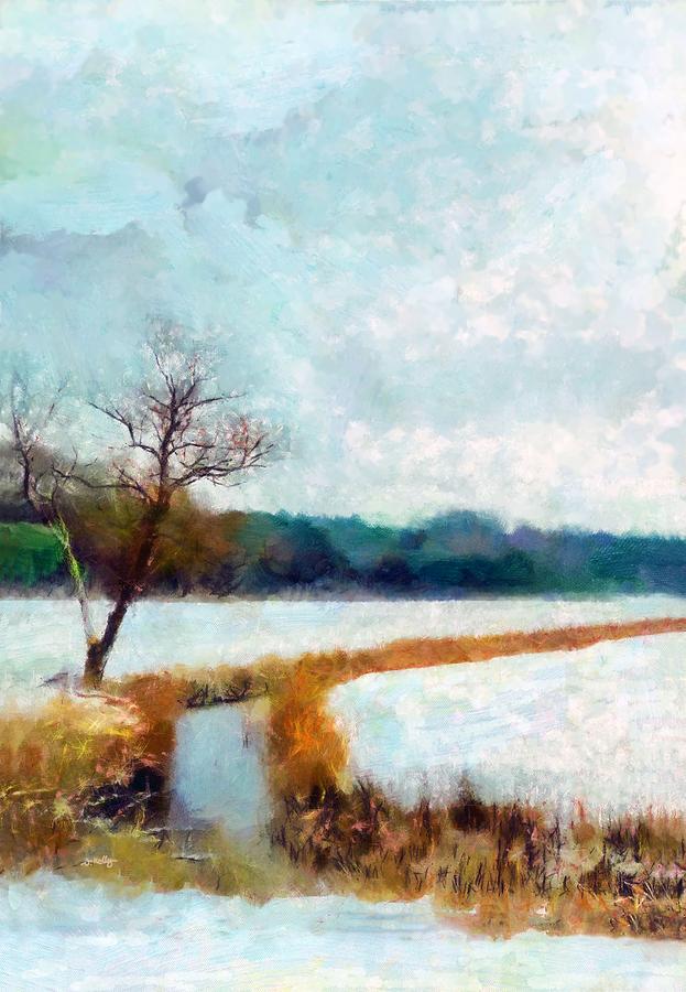 Impressionism Painting - The Dyke by Valerie Anne Kelly