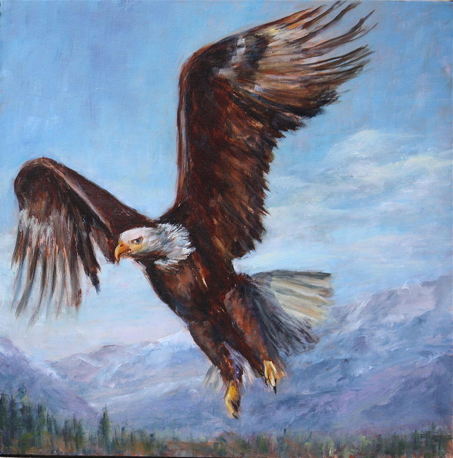 Mountain Painting - The Eagle by Joan Wulff