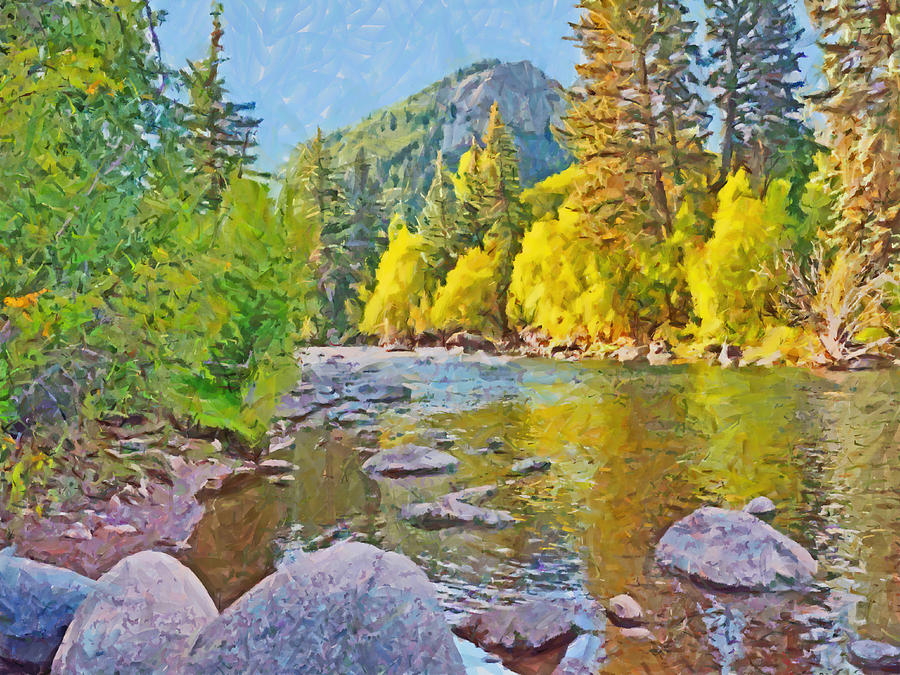 The Eagle River in October Digital Art by Digital Photographic Arts