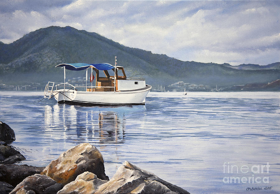 The Early Boat Painting by Carol Bostan
