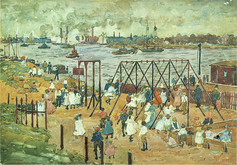 The East River Photograph by Maurice Prendergast