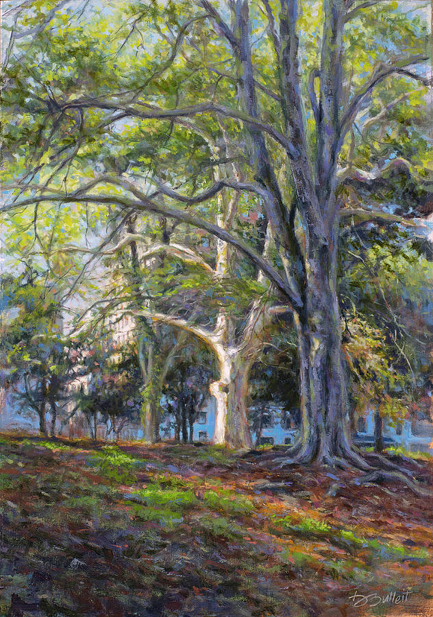 The Edge Of A Central Park Afternoon Painting by Dan Bulleit - Fine Art ...