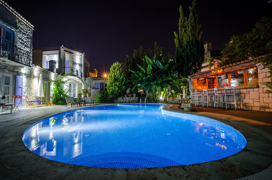 The Edge of the Pool in Alacati Photograph by Anthony Doudt