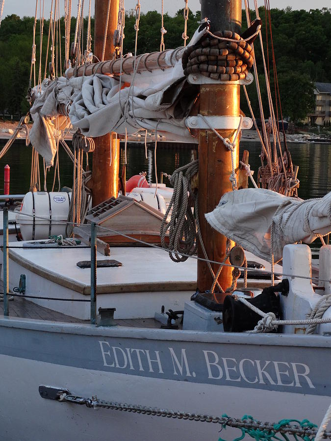 The Edith M. Becker at Dock Photograph by David T Wilkinson