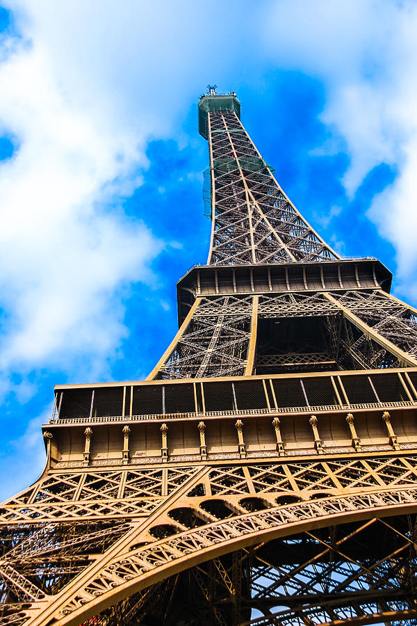 Paris Photograph - The Eiffel Tower from Below #2 by Nila Newsom