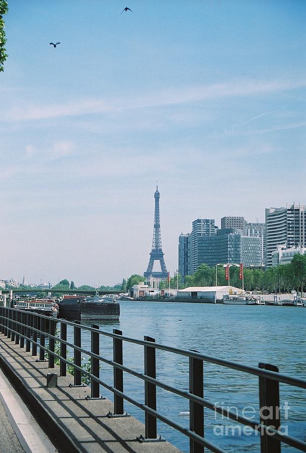 The Eiffel Tower and The Seine River Photograph by Nadine Rippelmeyer