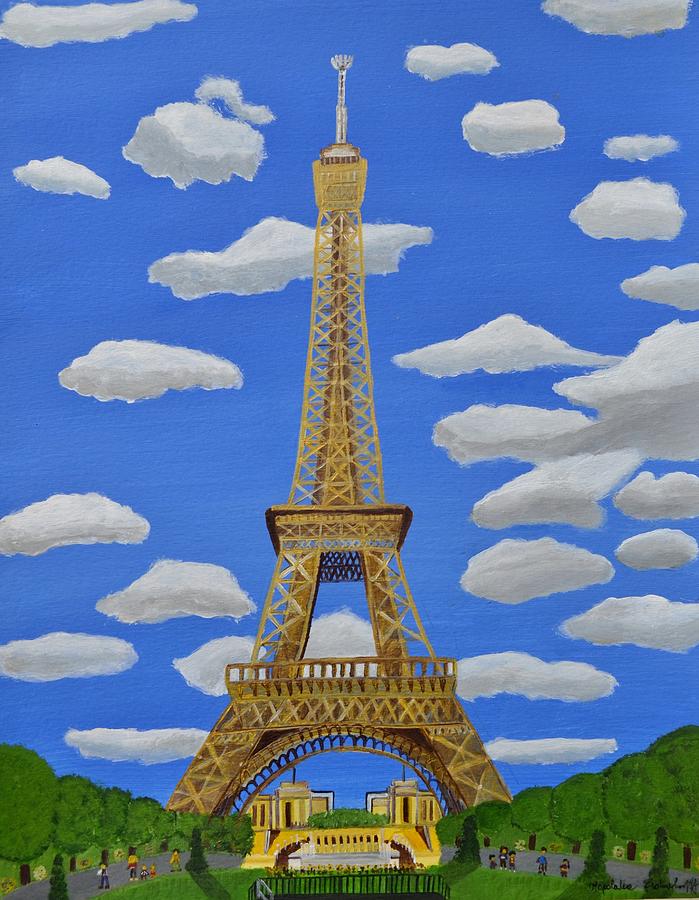 The Eiffel Tower  Painting by Magdalena Frohnsdorff