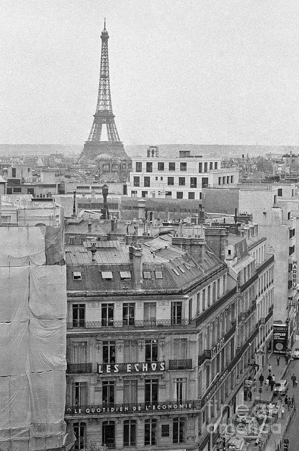 Eiffel Tower Photograph - The Eiffel Tower  View of Paris, 1976 by French School