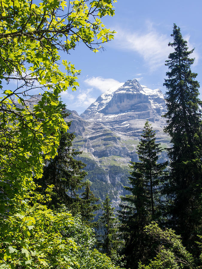 Nature Photograph - The Eiger Glimpsed by Kaleidoscopik Photography