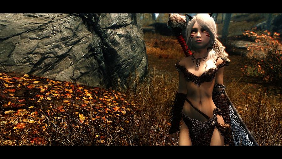Sexy Digital Art - The Elder Scrolls V Skyrim by Maye Loeser