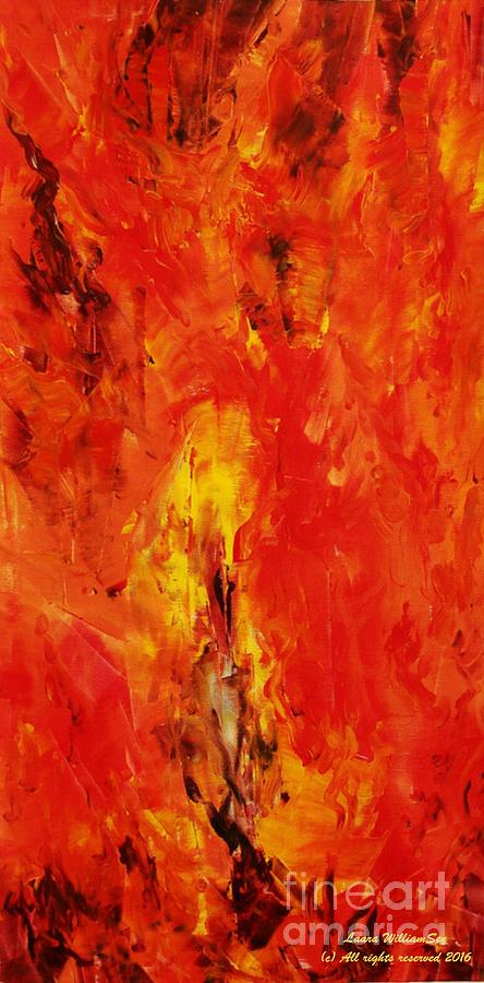 THE ELEMENTS Fire #1 Painting by Laara WilliamSen