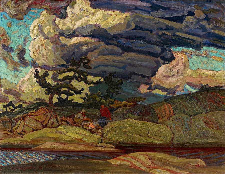 The Elements Painting - The Elements by James Edward Hervey MacDonald