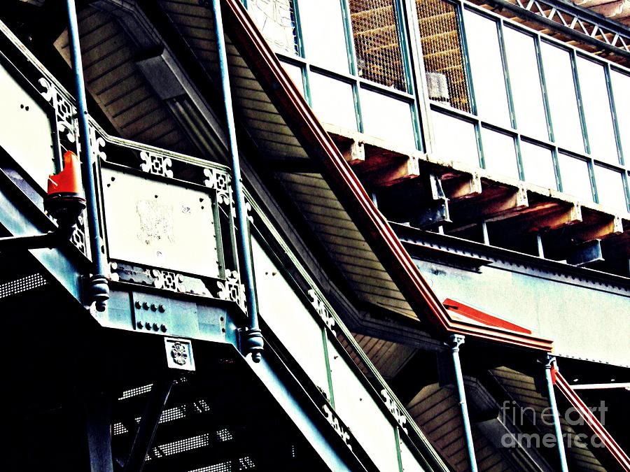 Train Photograph - The Elevated Station at 125th Street by Sarah Loft