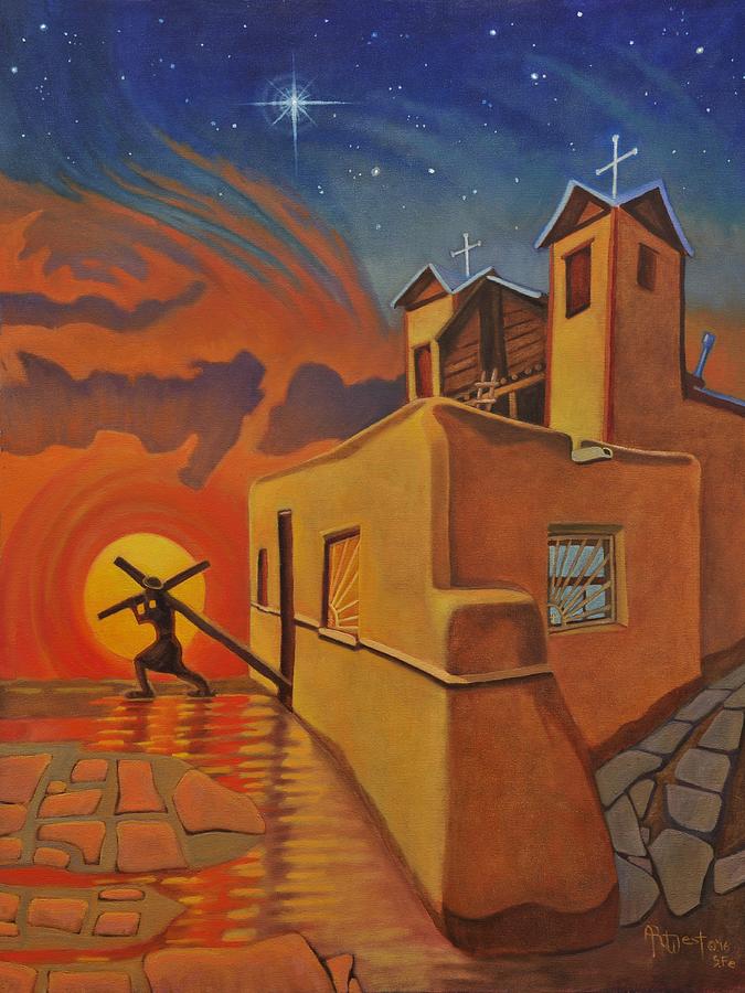 Chimayo Painting - The Emancipation of Christ by Art West
