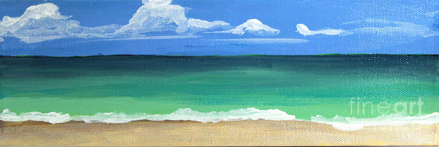 The Emerald Sea Painting by Robyn Saunders