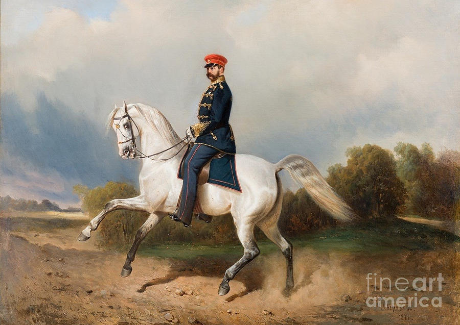 White Horse Painting - The Emperor Alexander by MotionAge Designs White Horse Painting - The Emperor Alexander by MotionAge Designs