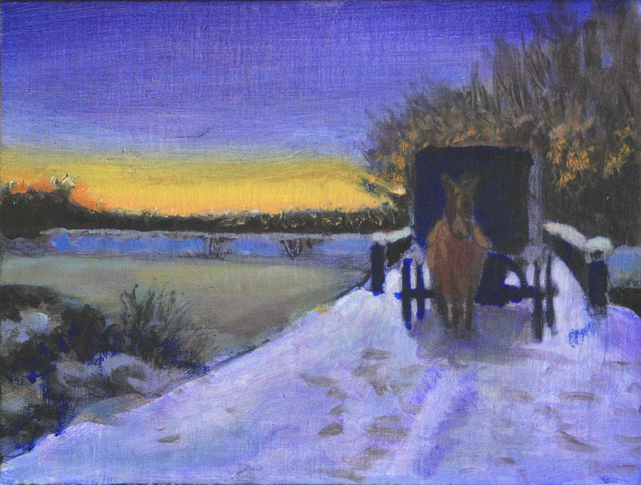 Horse Drawn Carriage Painting - The Emperors Lane by David Zimmerman