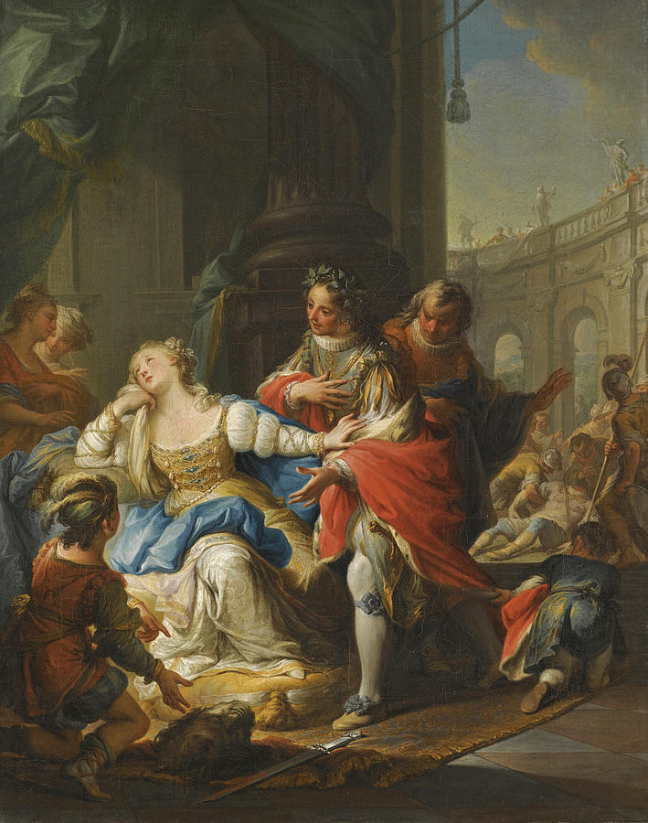 The Empress Gunhilda accused of adultery is avenged by her Page Painting by Andrea Casali