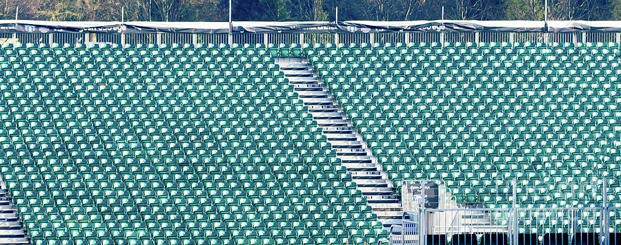 The empty grandstand Photograph by Colin Rayner