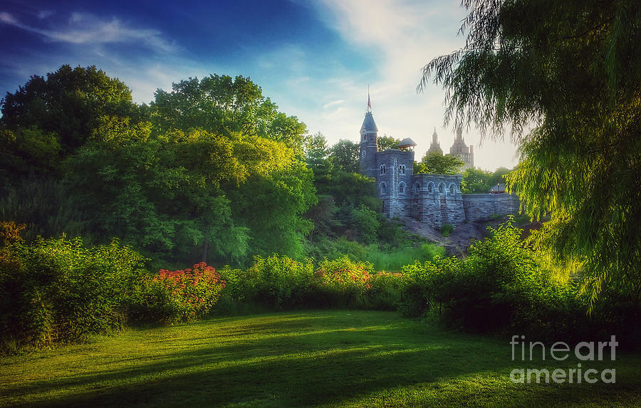 The Enchanted Land -  Belvedere Castle Central Park in Summer Photograph by Miriam Danar