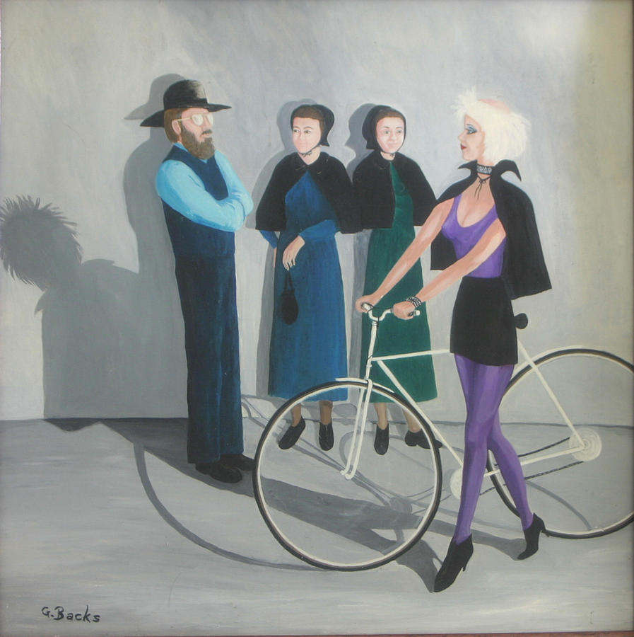 People Painting - The Encounter by Georgette Backs People Painting - The Encounter by Georgette Backs