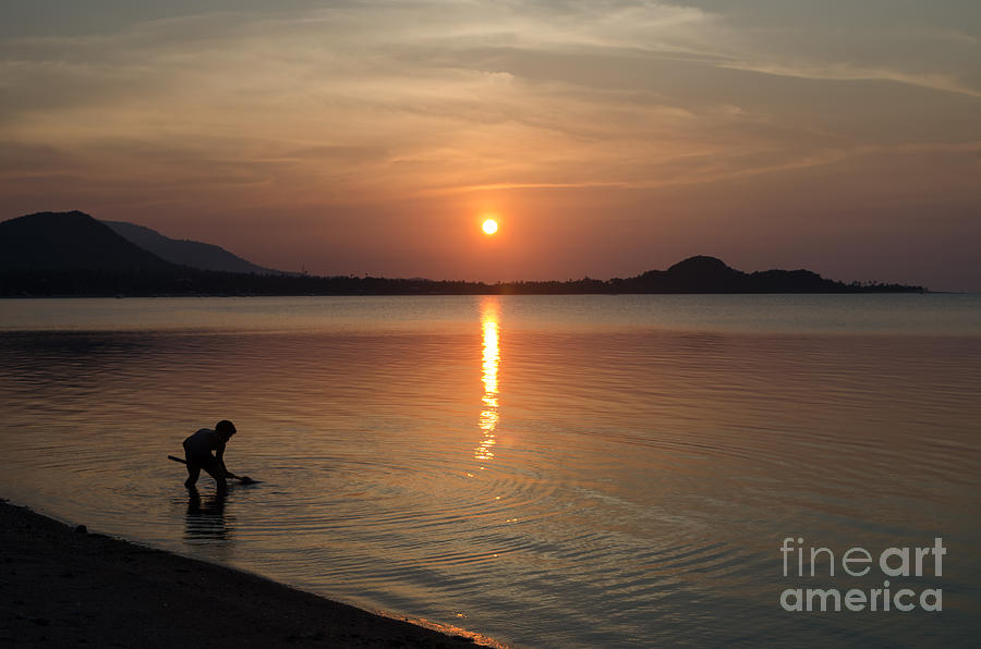 Sunset Photograph - The End Of A Hot Day by Michelle Meenawong