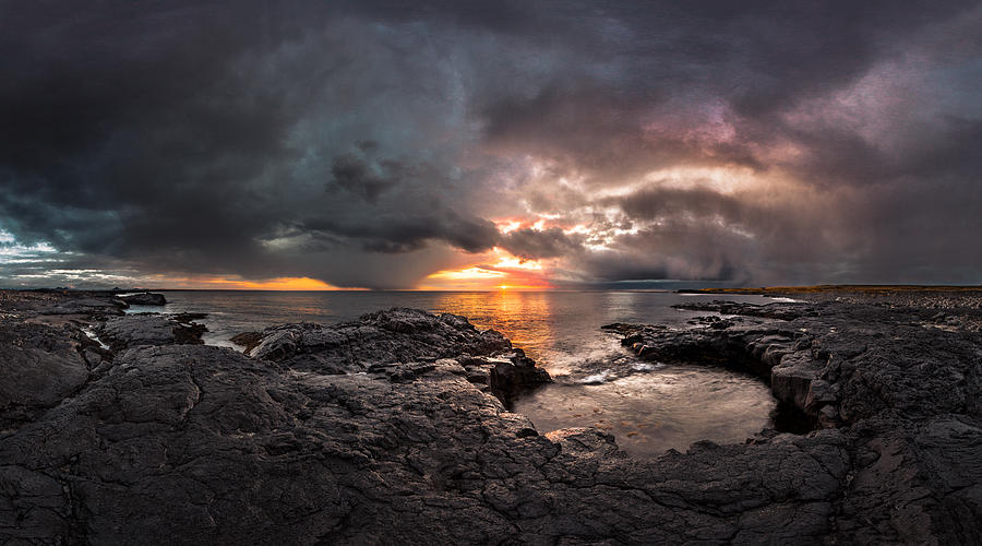Sunset Photograph - The End of Days by Sigurdur William Brynjarsson
