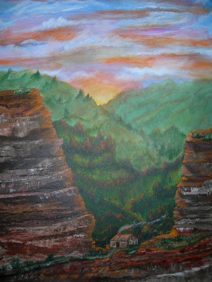 Landscape Painting - The End of the Journey by Jack Hampton Landscape Painting - The End of the Journey by Jack Hampton