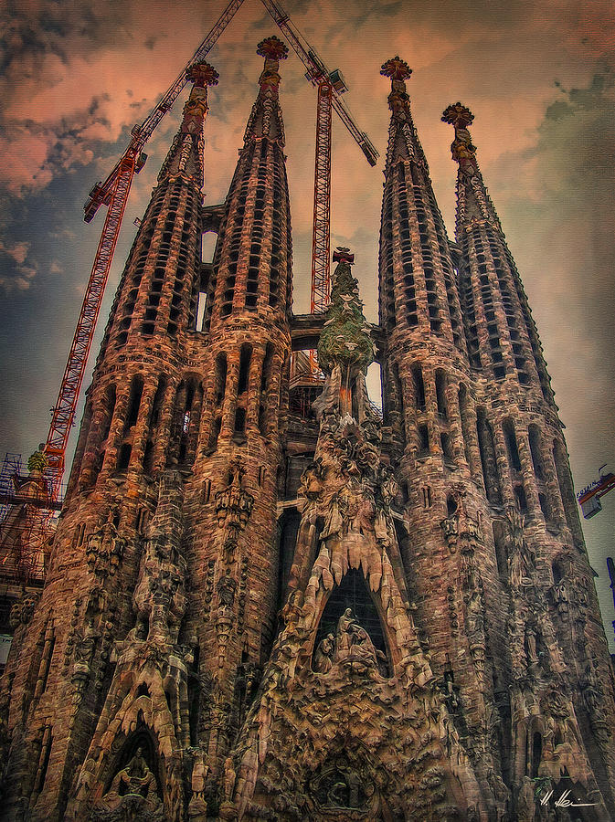 Barcelona Photograph - The endless Construction by Hanny Heim