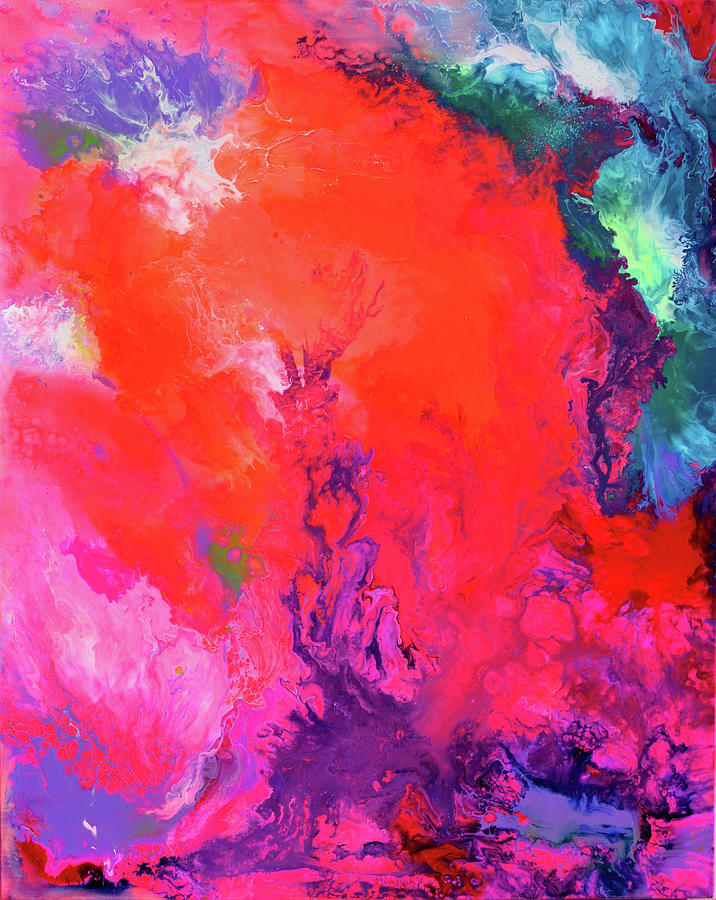 The Energy Of Summer - Big Abstract Print Art Painting