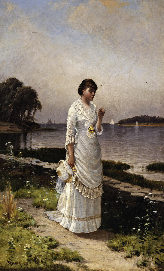 Alfred Thompson Bricher Painting - The Engagement Ring by Alfred Thompson Bricher
