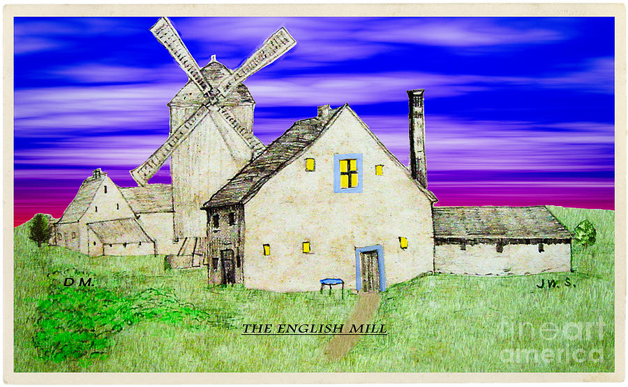 The English Mill V5 Digital Art by Donna L Munro