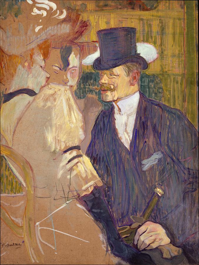 The Englishman William Tom Warrener 18611934 at the Moulin Rouge Painting by Henri de Toulouse-Lautrec