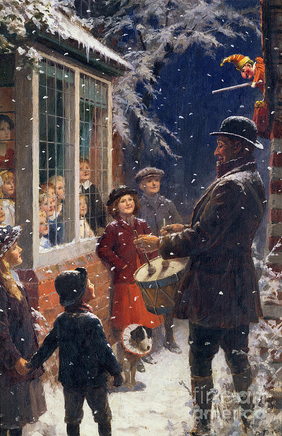 Christmas Painting - The Entertainer  by Percy Tarrant