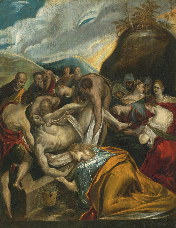 The Entombment of Christ Painting by El Greco