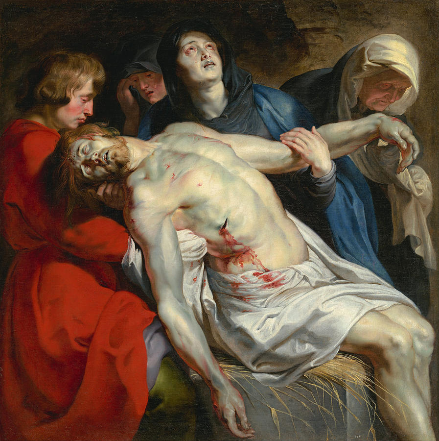 Peter Paul Rubens Painting - The Entombment by Peter Paul Rubens