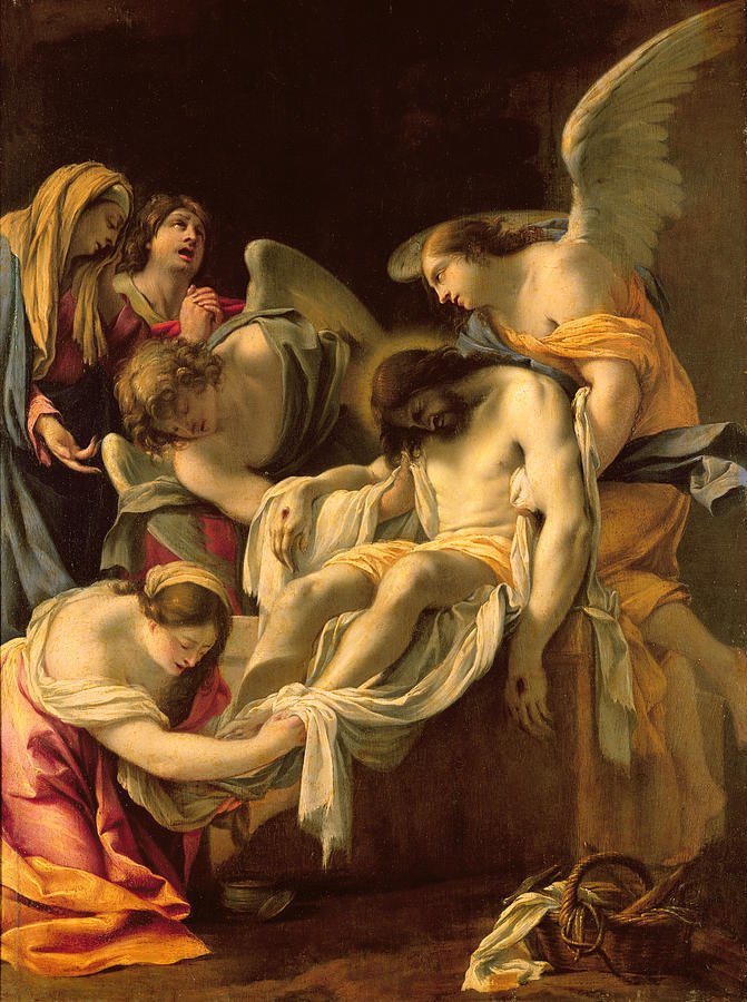 Jesus Christ Painting - The Entombment by Simon Vouet