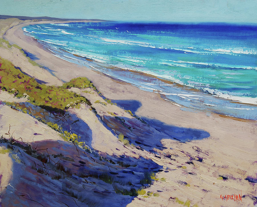 The Entrance Beach Dunes, Australia Painting by Graham Gercken
