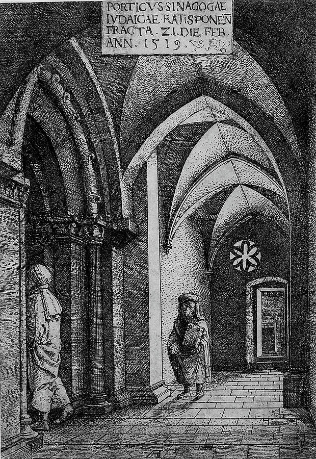 The Entrance Hall Painting by Albrecht Altdorfer