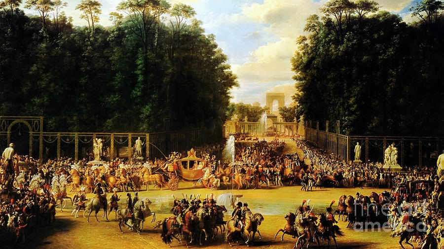 The Entry of Napoleon and Marie-Louise Painting by Celestial Images