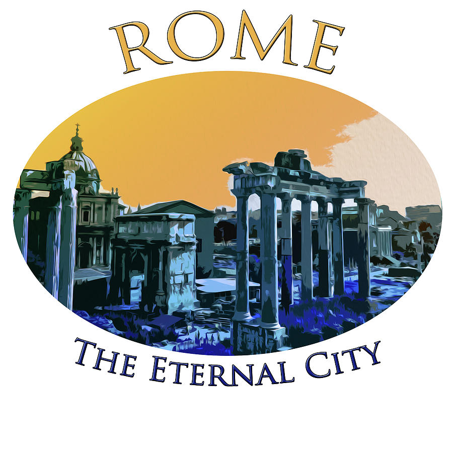 The Eternal City Painting by AM FineArtPrints