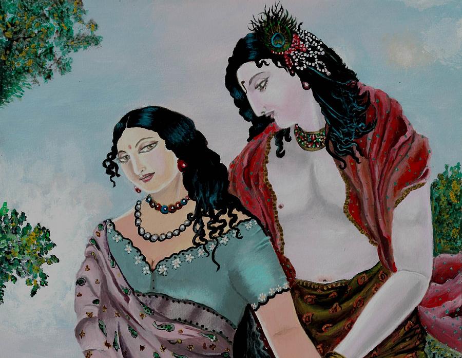Eternal lovers #1 Painting by Tara Krishna
