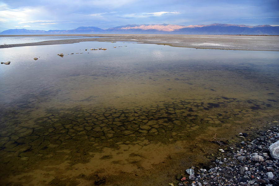 The evaporating water of the Great Salt Lake 1 Photograph by Ron Brown ...