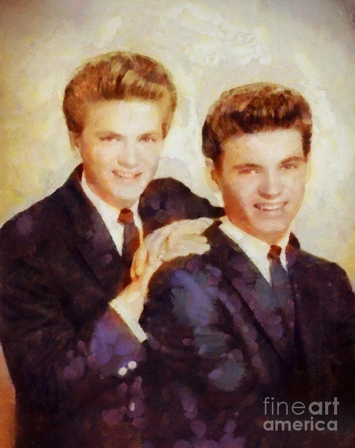 The Everly Brothers, Music Legends Painting